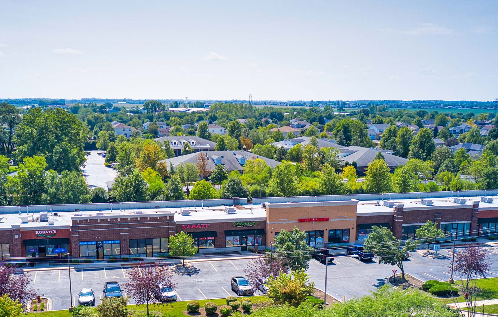 Cedar Center, New Lenox aerial view